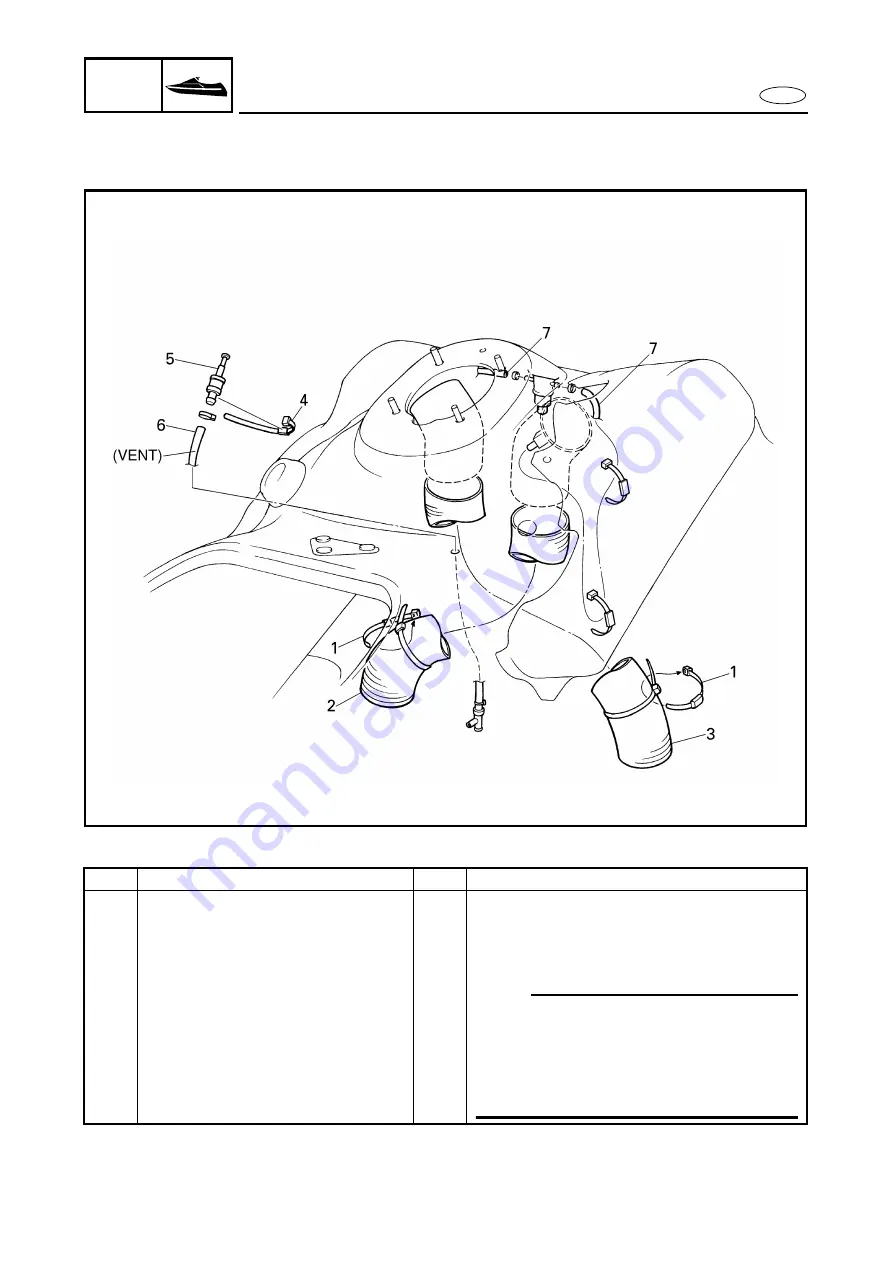 Yamaha GP1200R WaveRunner 2001 Service Manual Download Page 222