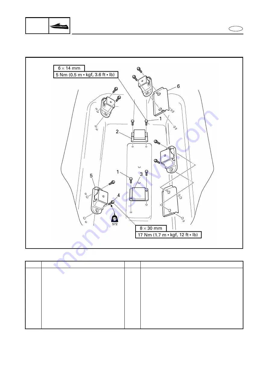 Yamaha GP1200R WaveRunner 2001 Service Manual Download Page 235