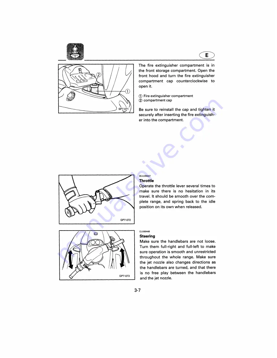 Yamaha GP1200X Owner'S Manual Download Page 55