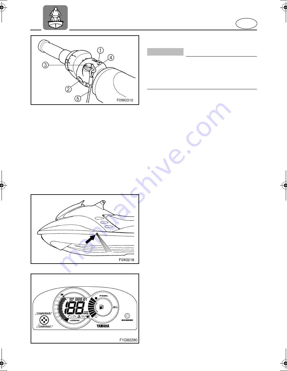 Yamaha GP1300R WaveRunner 2003 Owner'S/Operator'S Manual Download Page 65