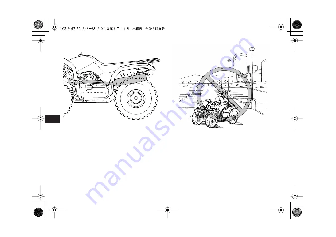 Yamaha GRIZZLY 125 YFM125GA Owner'S Manual Download Page 56