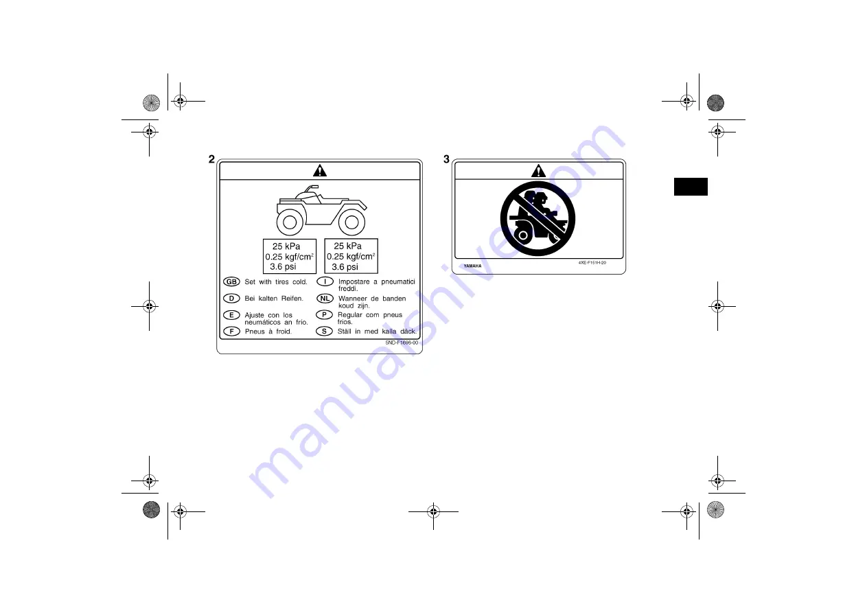 Yamaha GRIZZLY 350 YFM35FGY Owner'S Manual Download Page 17