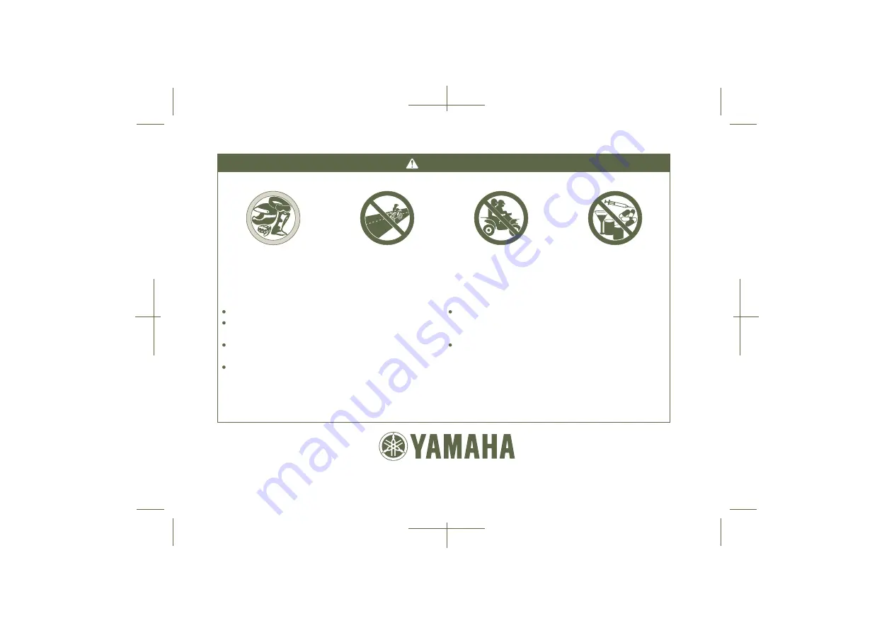 Yamaha Grizzly 450 YFM45FGX Owner'S Manual Download Page 180