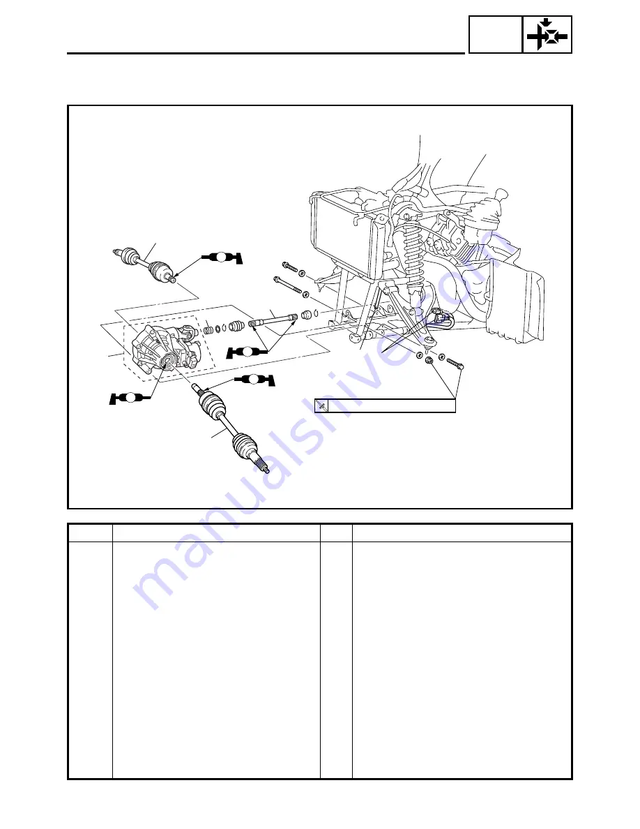 Yamaha GRIZZLY Ultramatic YFM660FP Service Manual Download Page 262