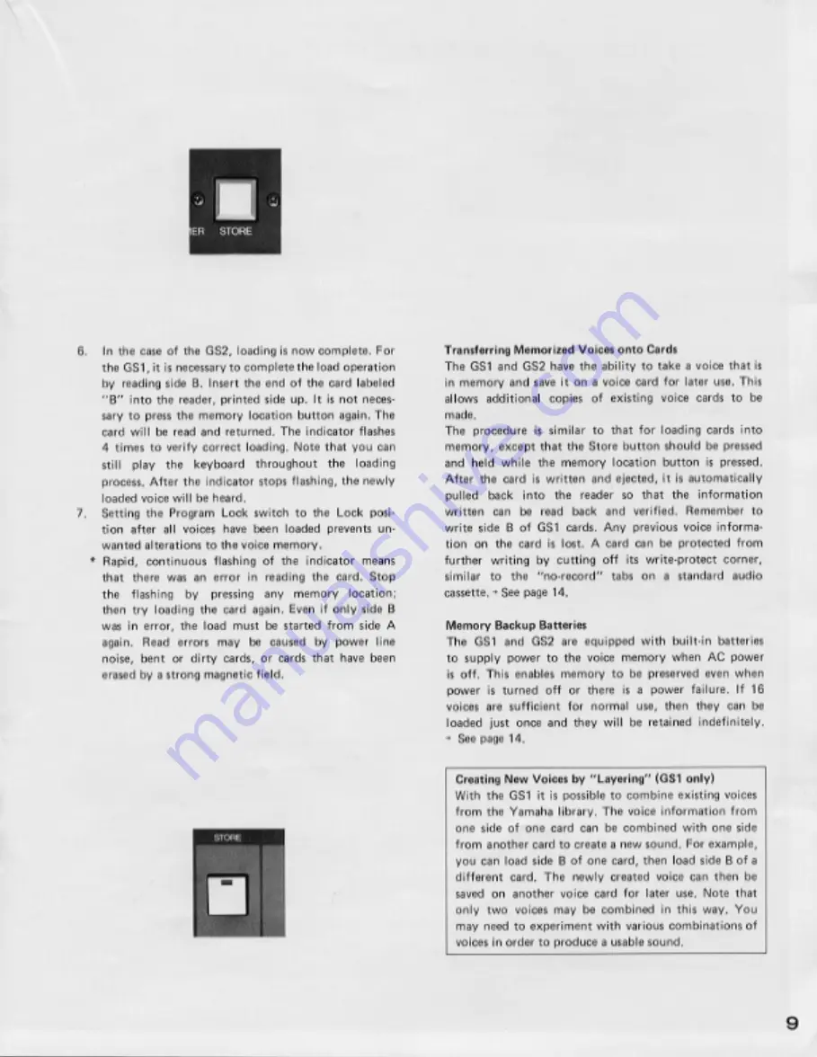 Yamaha GS1 Operating Manual Download Page 11