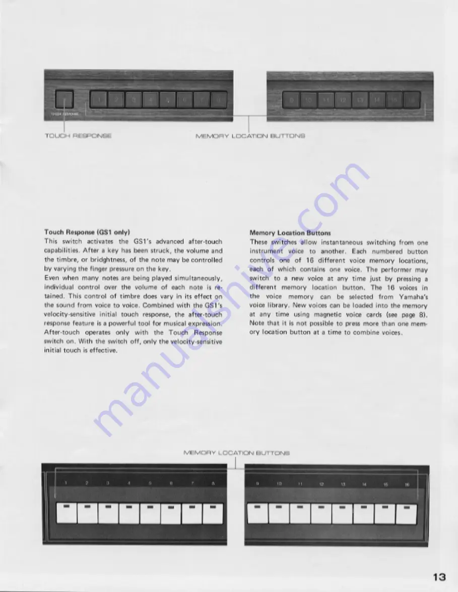 Yamaha GS1 Operating Manual Download Page 15