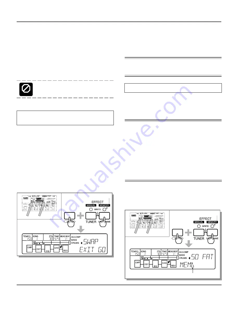 Yamaha GW50 Owner'S Manual Download Page 64