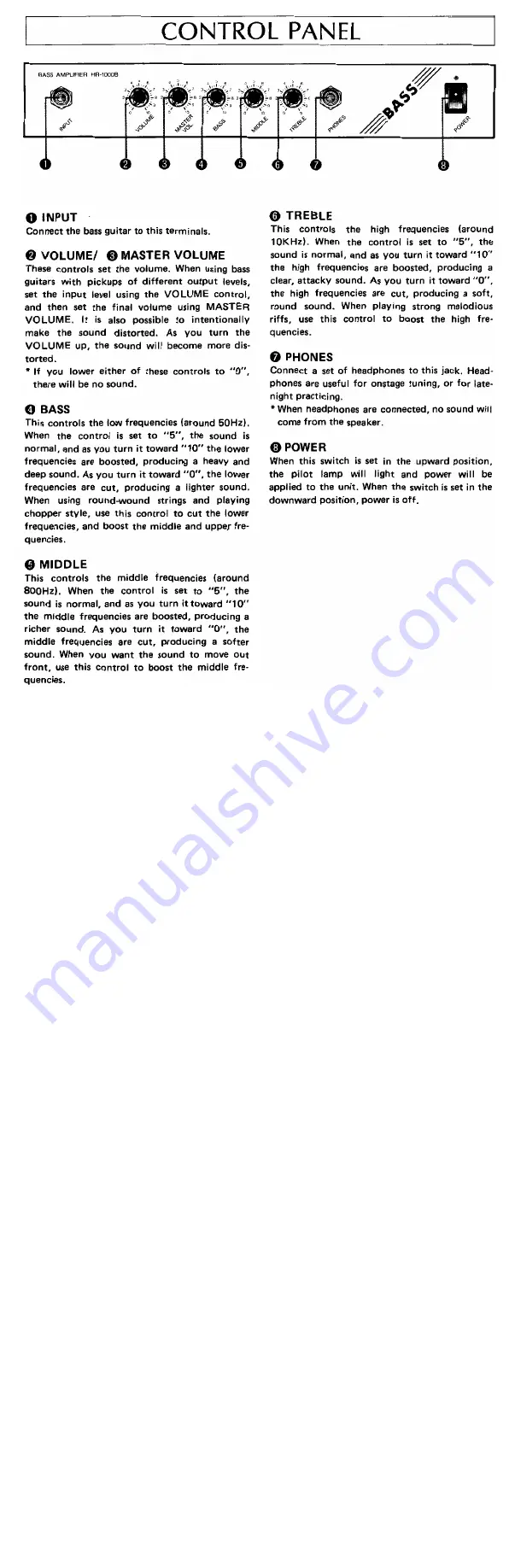 Yamaha HR-1000B Owner'S Manual Download Page 2