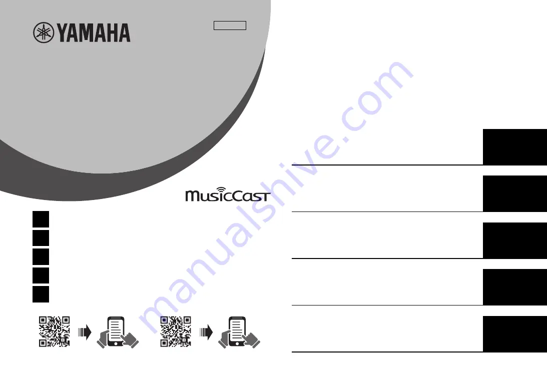 Yamaha HTR-5072 Quick Start Manual Download Page 1