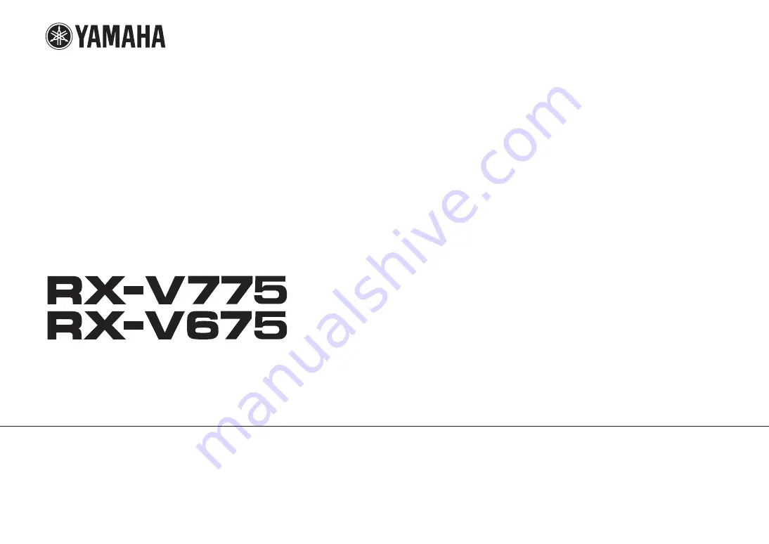 Yamaha HTR-6066 Owner'S Manual Download Page 1