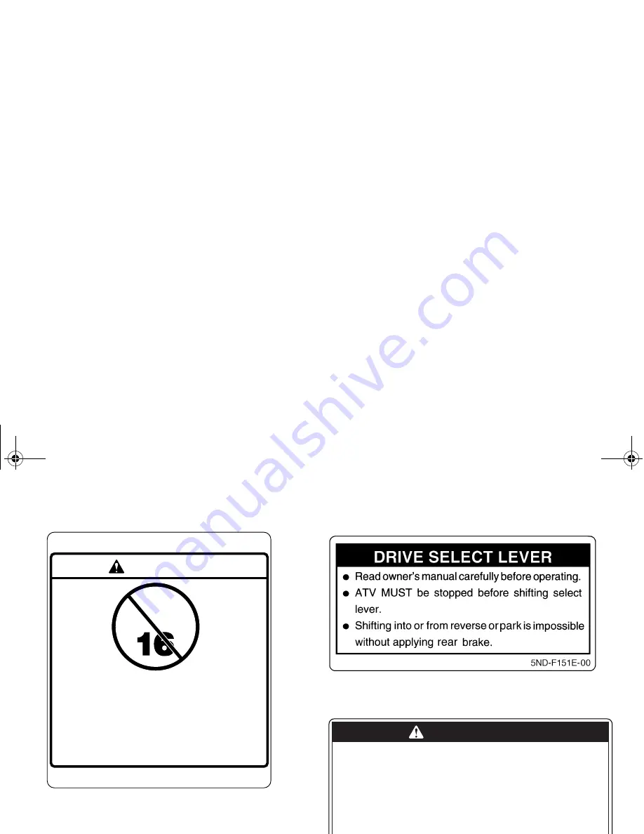 Yamaha KODIAK 450 Ultramatic Owner'S Manual Download Page 13