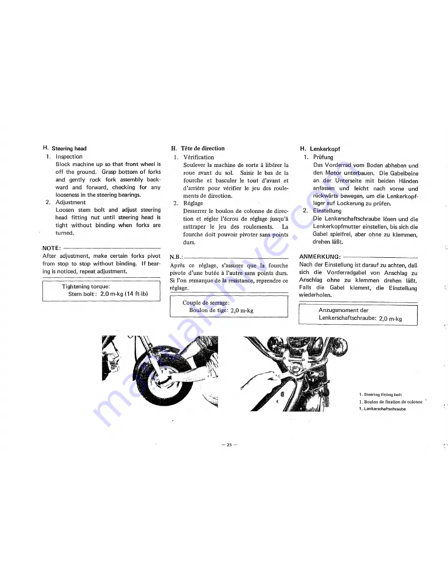 Yamaha LB2 1978 Service Manual Download Page 30