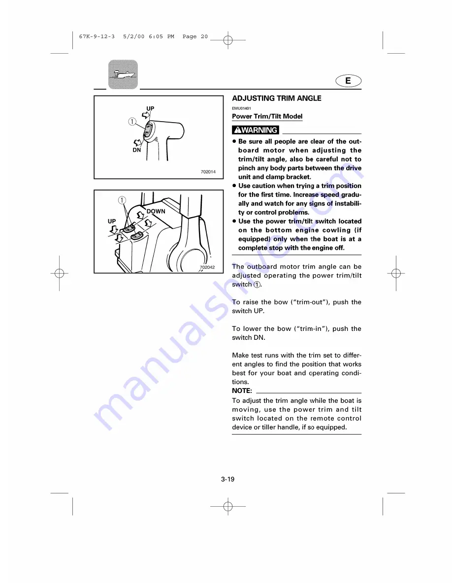 Yamaha LX150Z Owner'S Manual Download Page 62