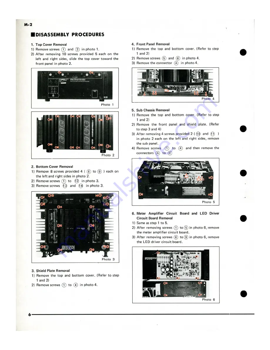 Yamaha M-2 Скачать руководство пользователя страница 6