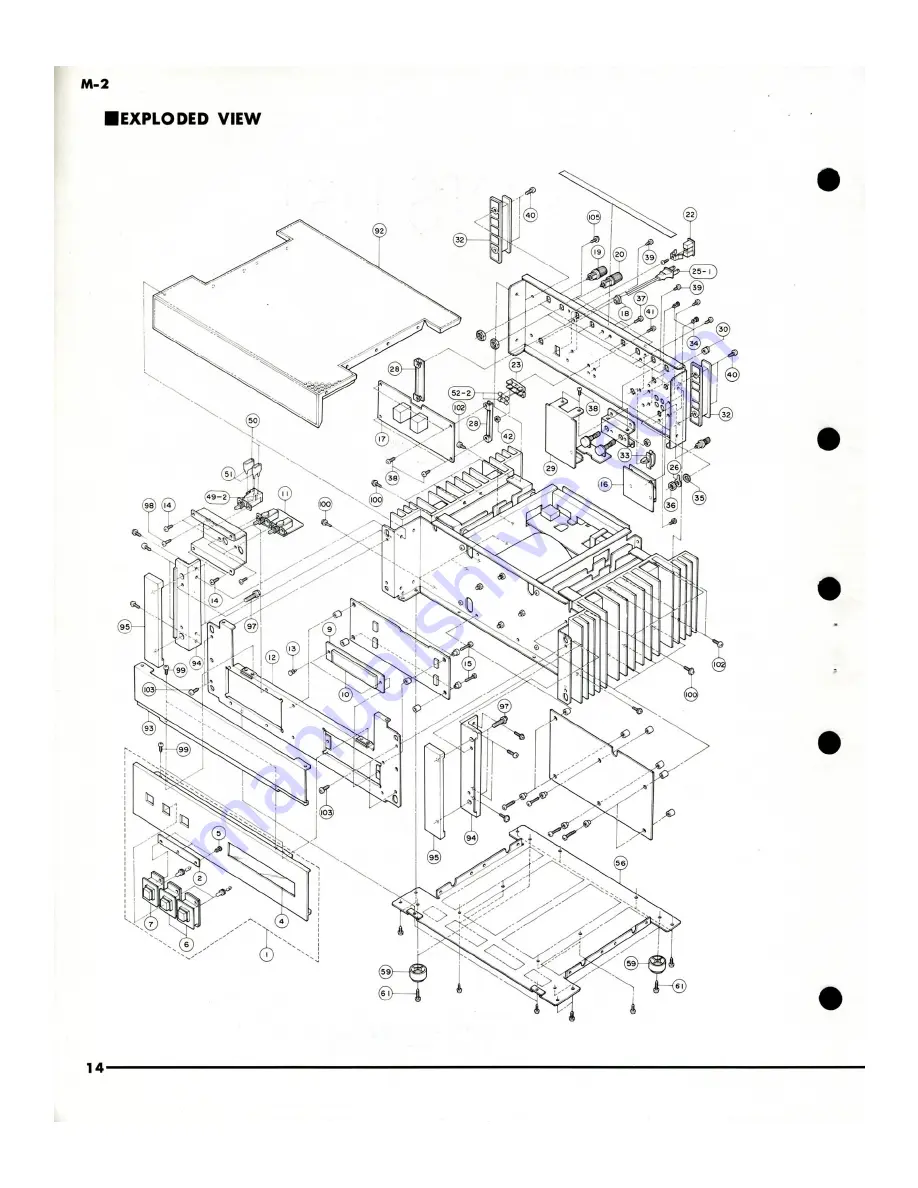 Yamaha M-2 Service Manual Download Page 14