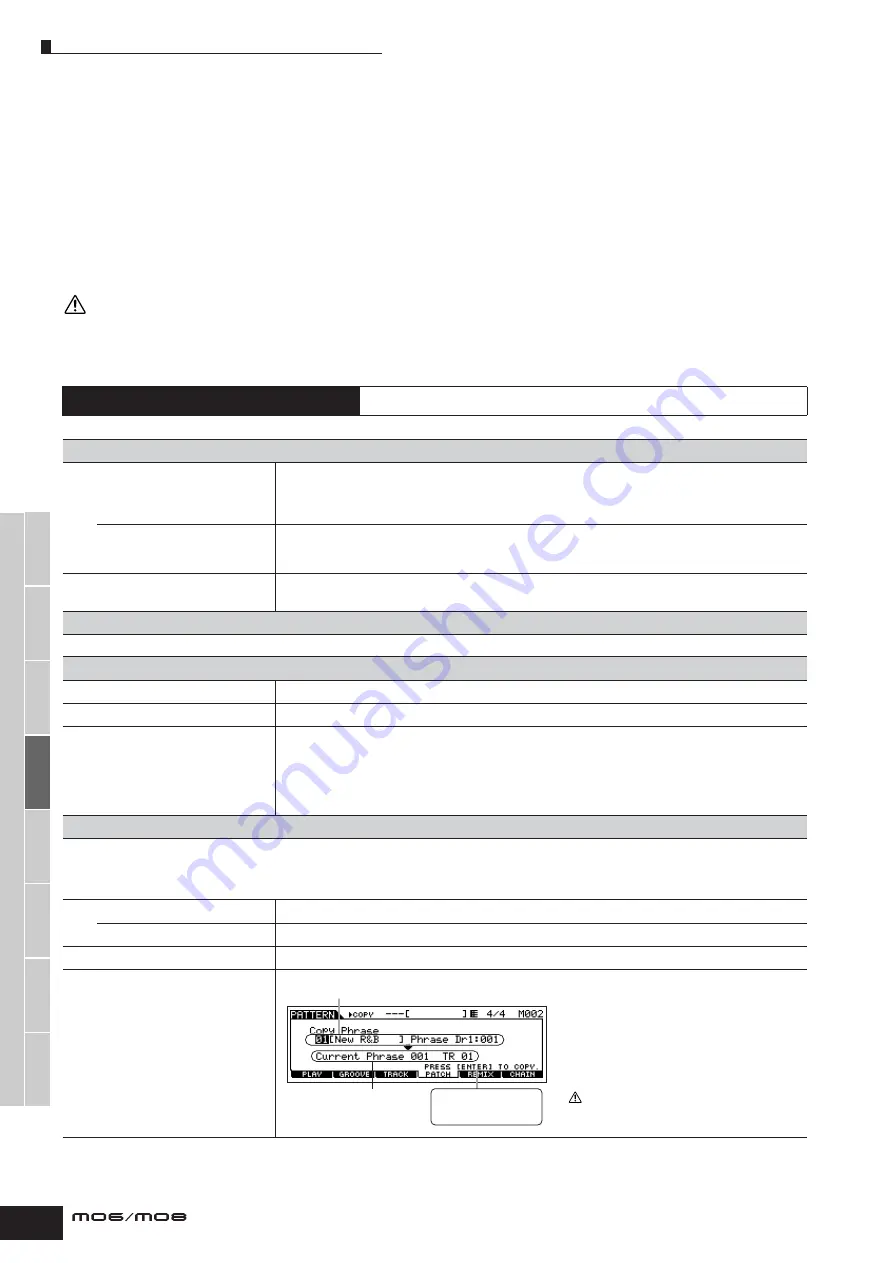 Yamaha M06 Owner'S Manual Download Page 196