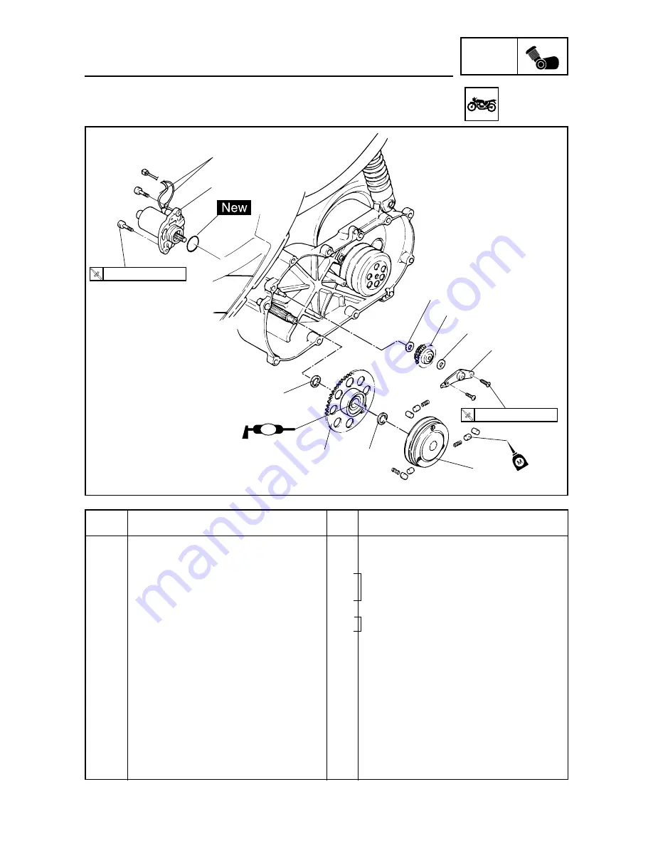 Yamaha MBK YQ100 Service Manual Download Page 107