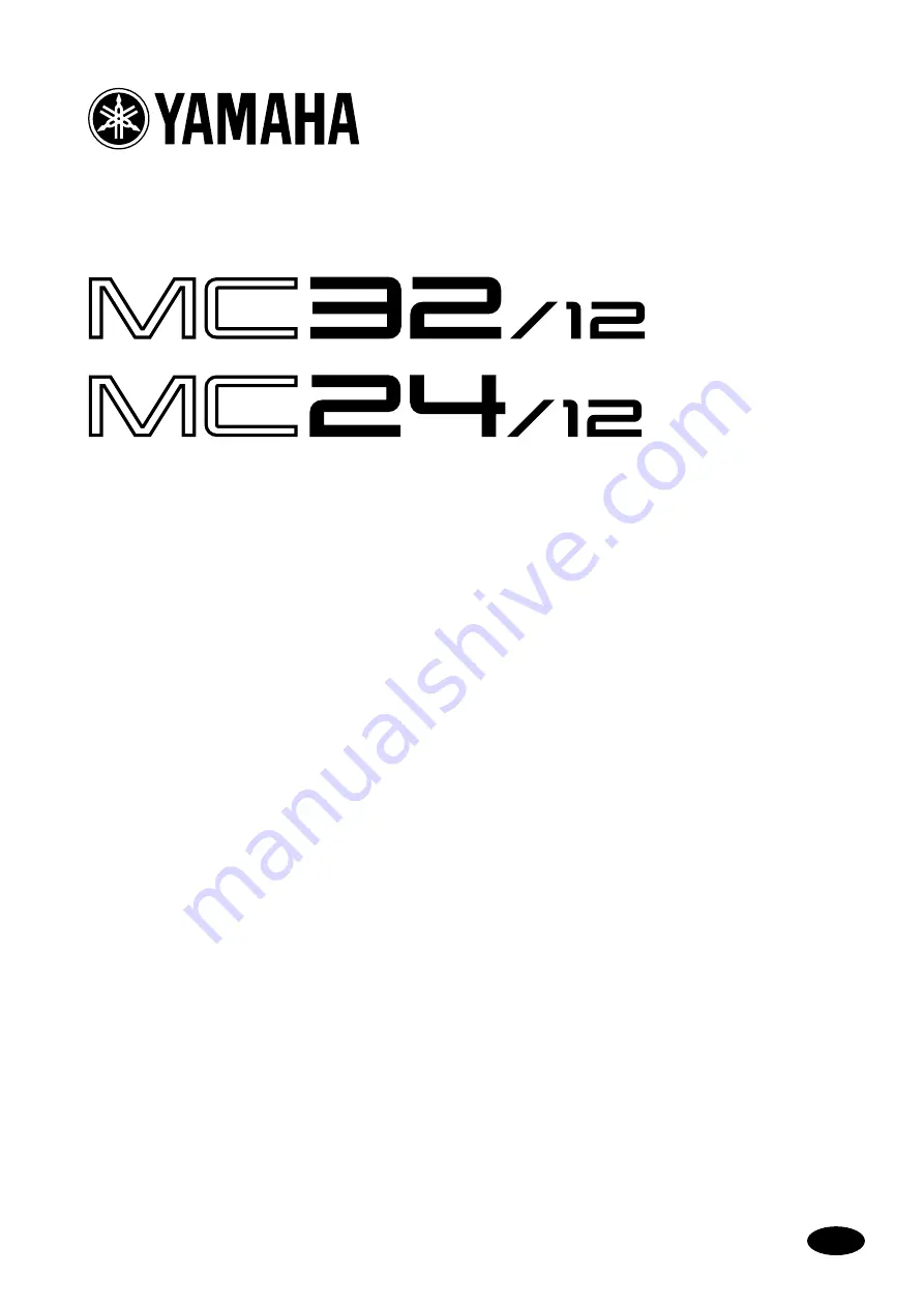 Yamaha MC 24/12 Owner'S Manual Download Page 1