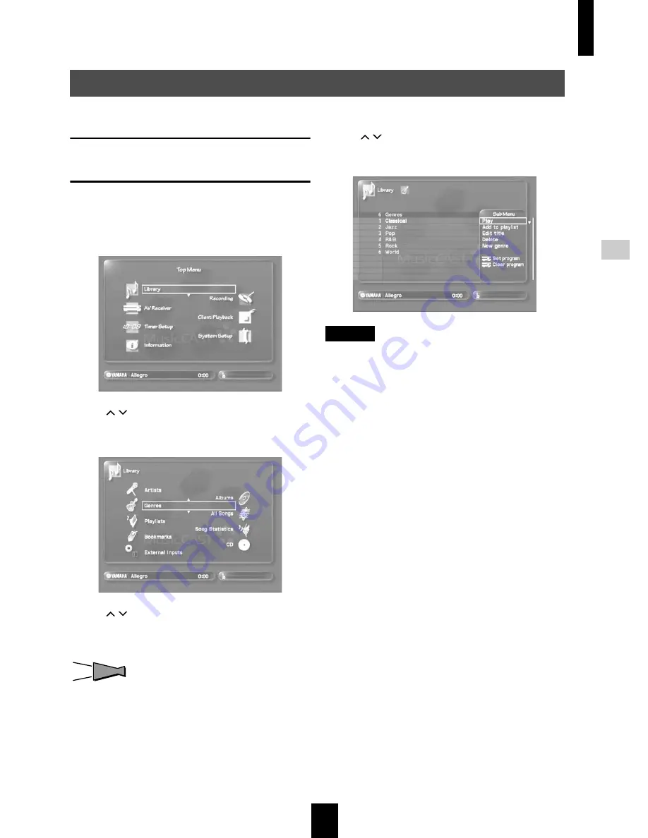 Yamaha MCX 1000 - MusicCAST - Digital Audio Server Manual Download Page 108