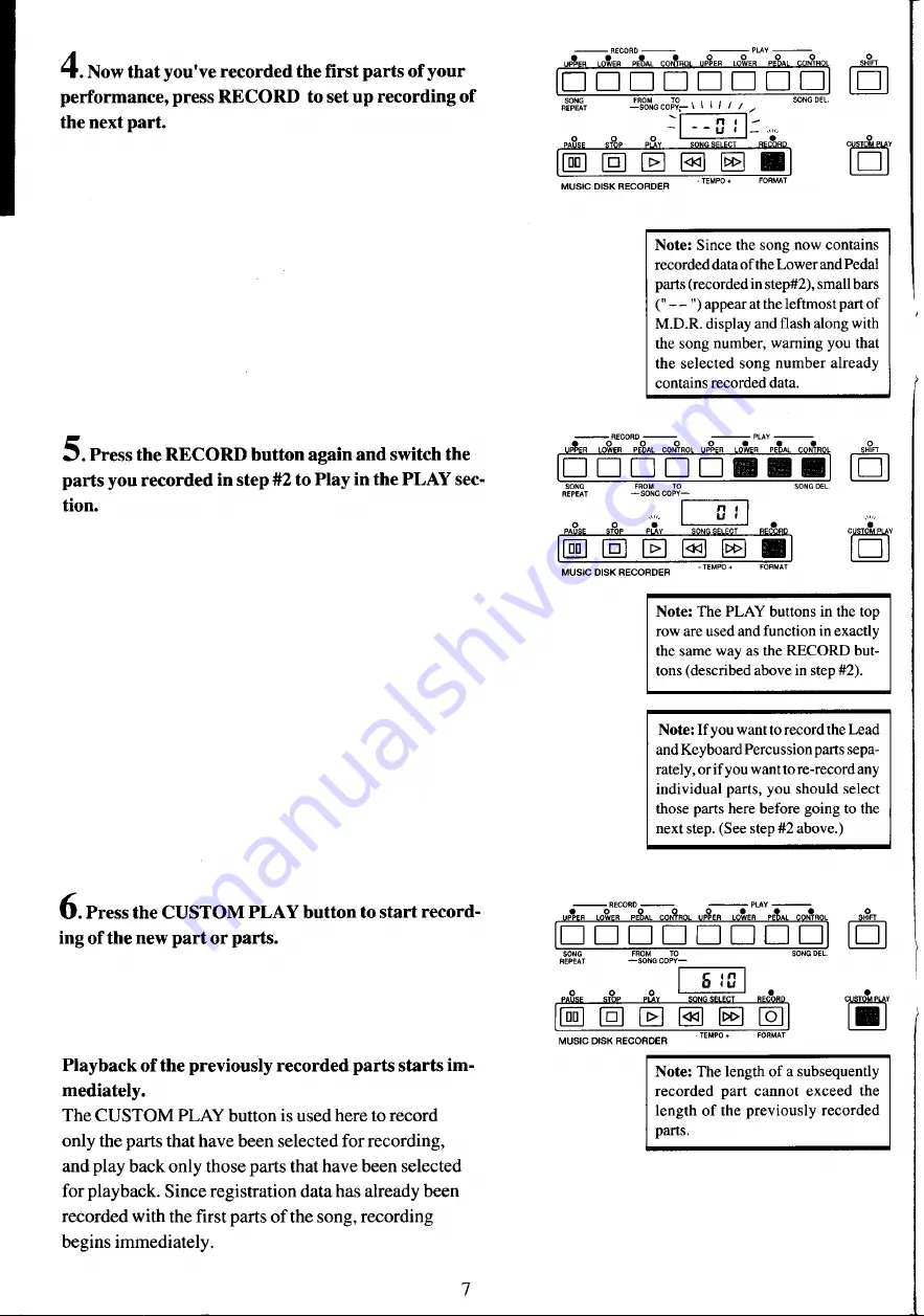 Yamaha MDR-10 Owner'S Manual Download Page 13