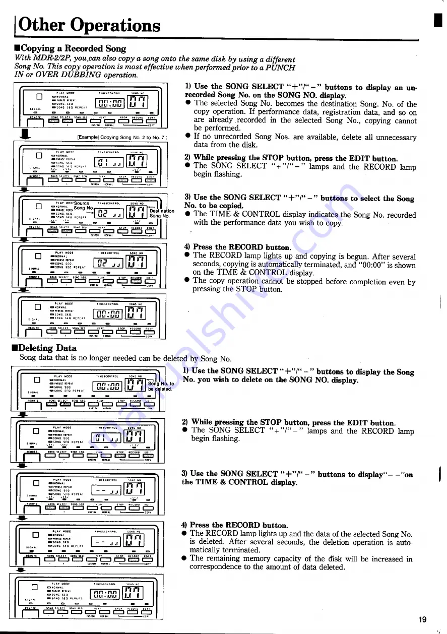 Yamaha MDR-2 User Manual Download Page 21