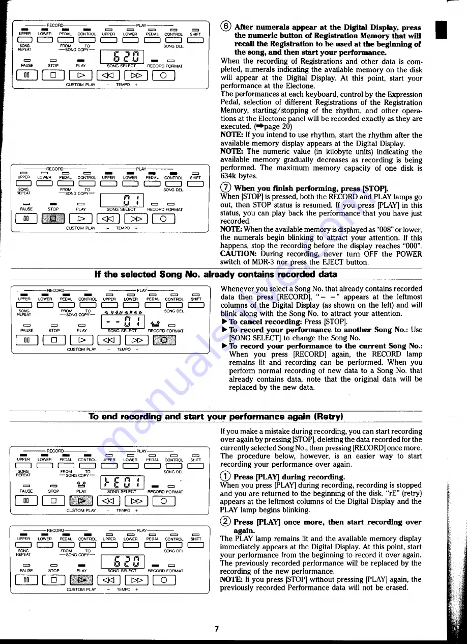 Yamaha MDR-3 User Manual Download Page 9