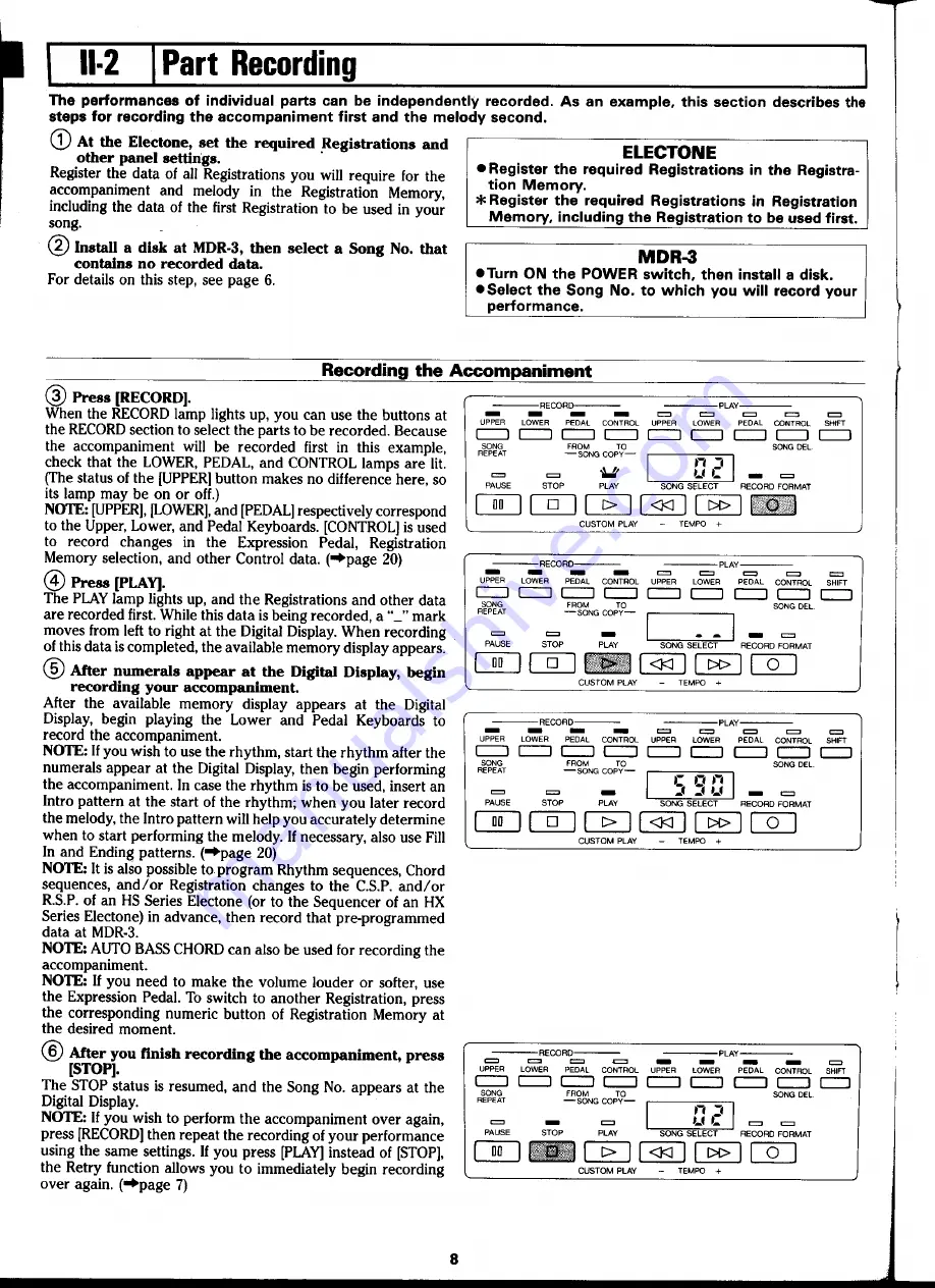 Yamaha MDR-3 User Manual Download Page 10