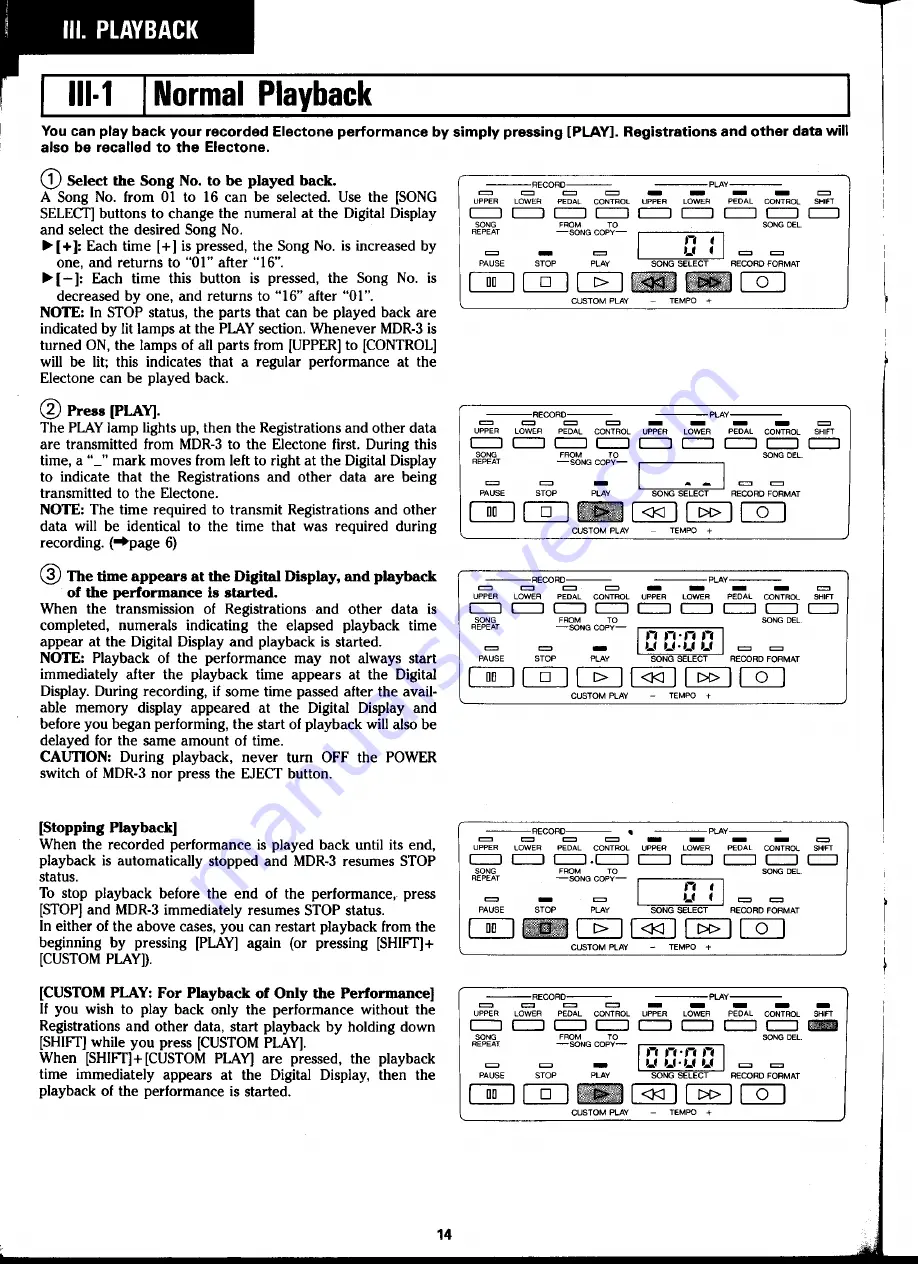 Yamaha MDR-3 User Manual Download Page 16