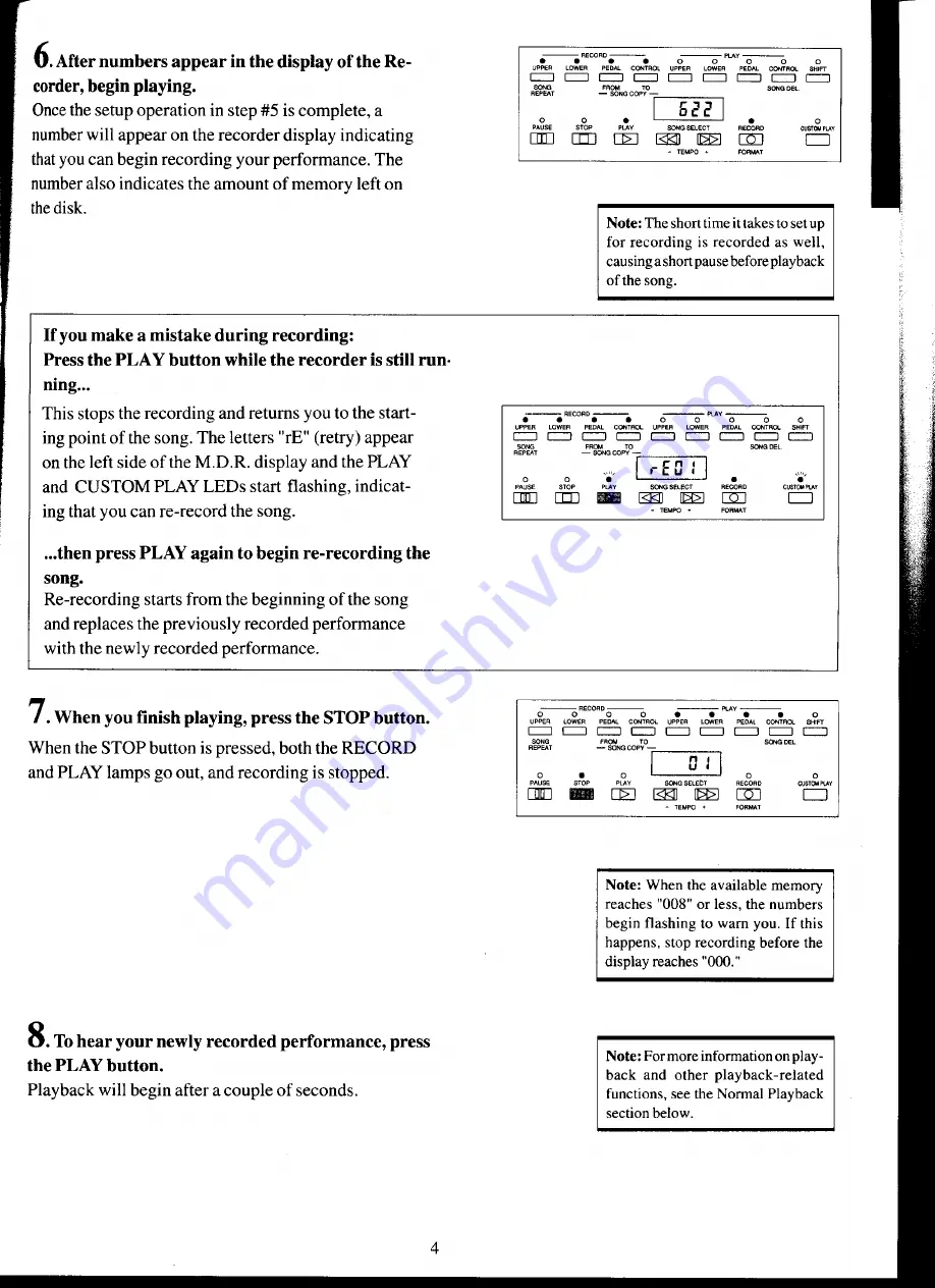 Yamaha MDR-4 Owner'S Manual Download Page 9