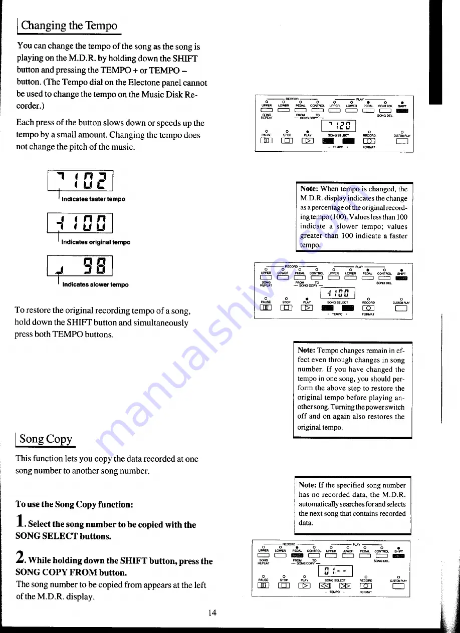 Yamaha MDR-4 Owner'S Manual Download Page 19