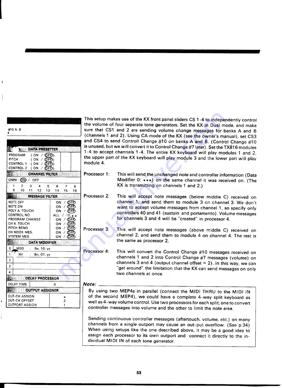 Yamaha MEP4 Owner'S Manual Download Page 55