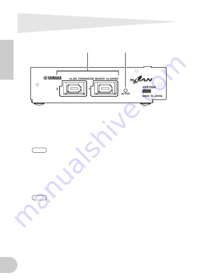 Yamaha mLAN16E Owner'S Manual Download Page 6