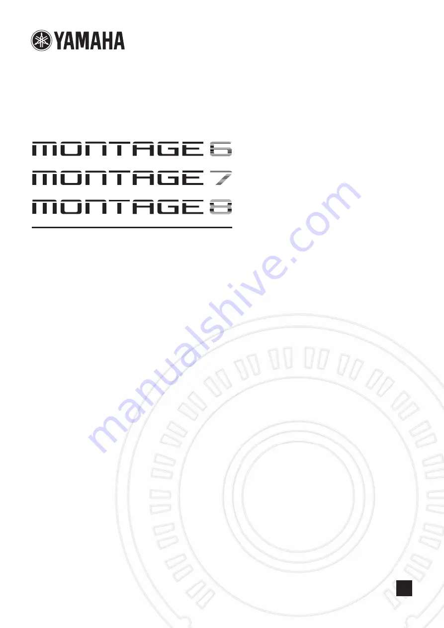 Yamaha montage6 Owner'S Manual Download Page 1