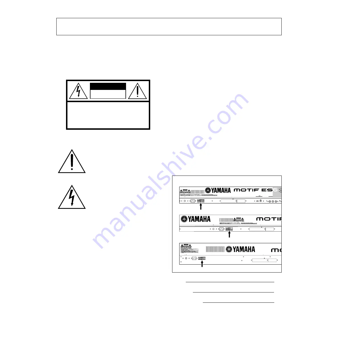 Yamaha MOTIF ES6 Owner'S Manual Download Page 2