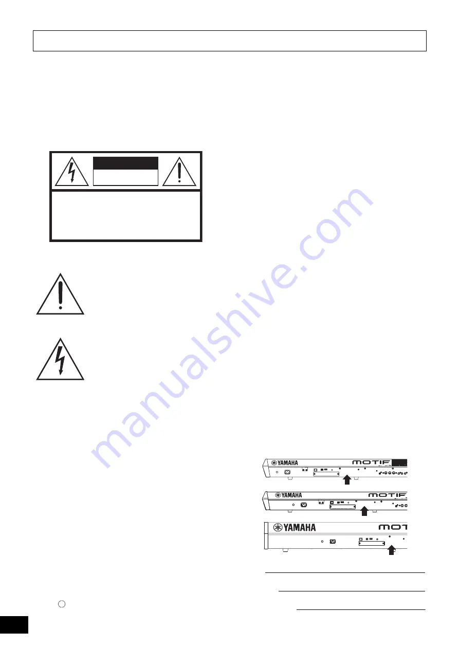 Yamaha MOTIF XF6 Owner'S Manual Download Page 2