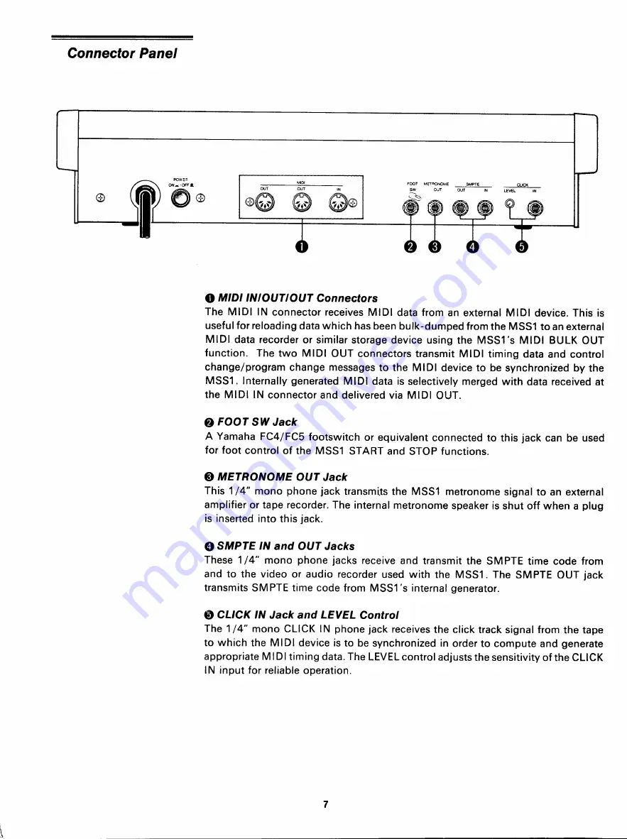 Yamaha MSS1 Owner'S Manual Download Page 8