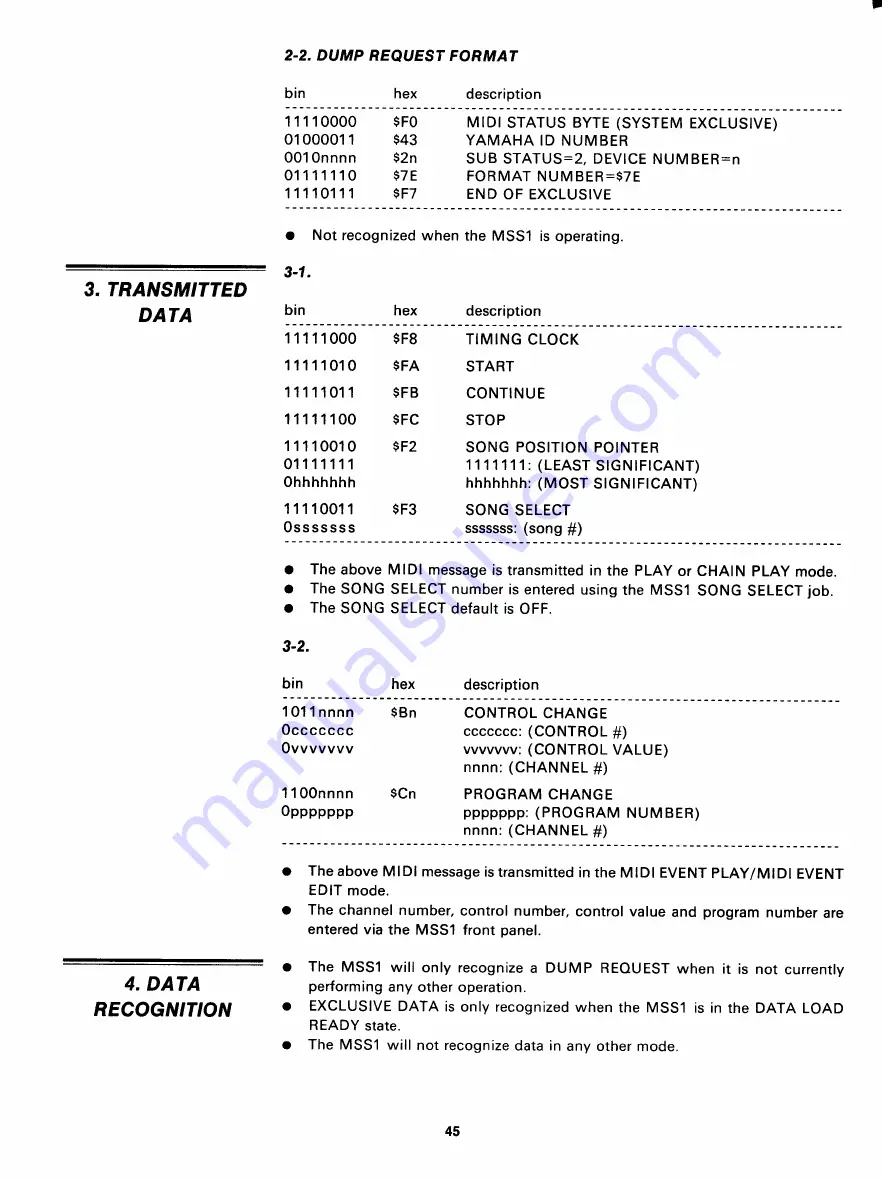 Yamaha MSS1 Owner'S Manual Download Page 46