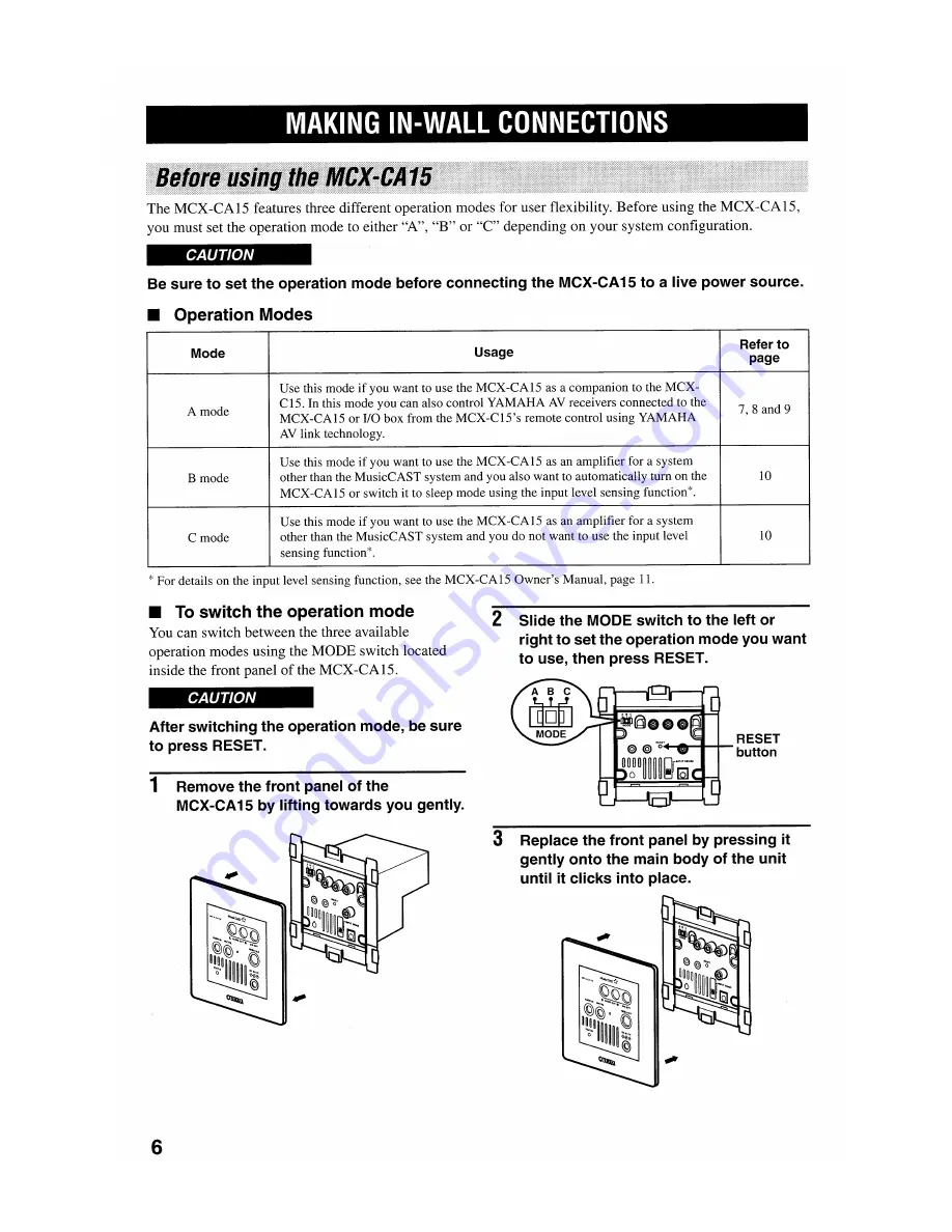 Yamaha MusicCAST MCX-CA15 Скачать руководство пользователя страница 60