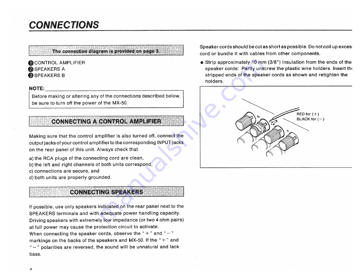 Yamaha MX-50 Owner'S Manual Download Page 6