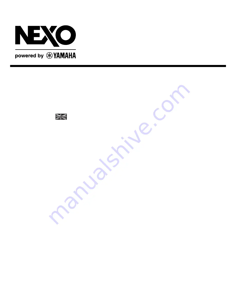 Yamaha Nexo NXAMP4X1 User Manual Download Page 1