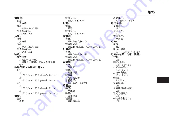 Yamaha NMAX Owner'S Manual Download Page 264