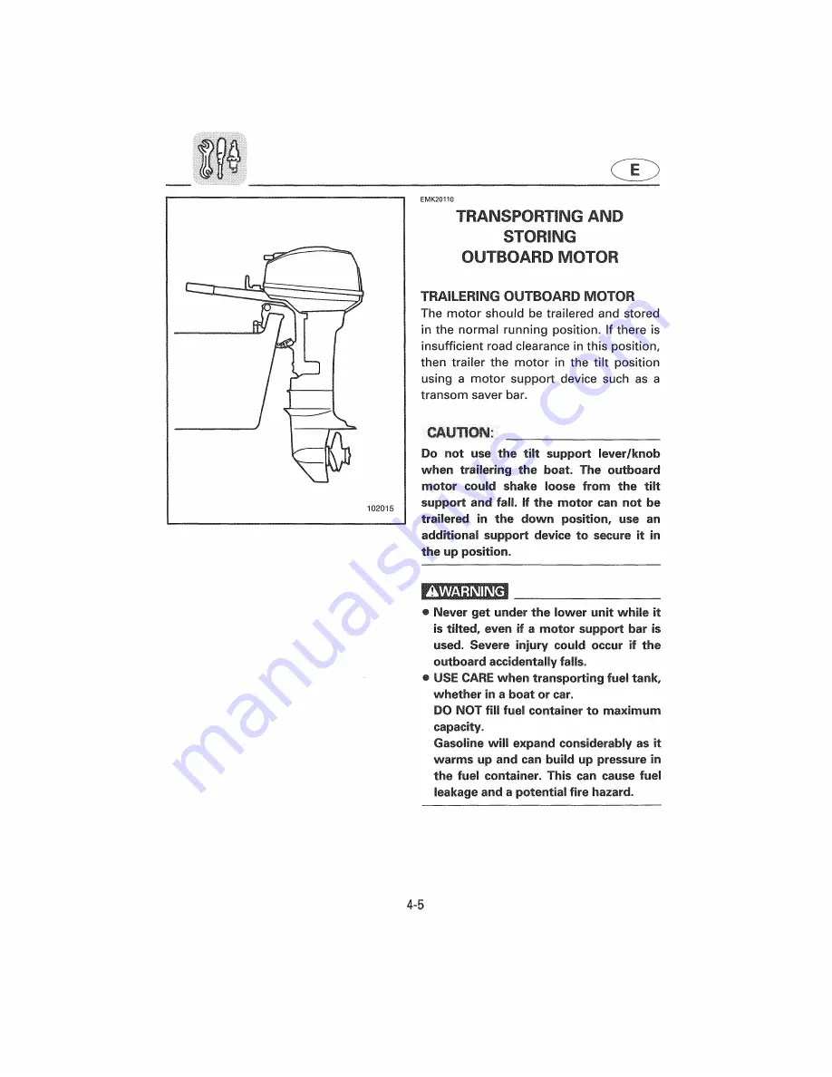 Yamaha Outboard 25W Owner'S Manual Download Page 84