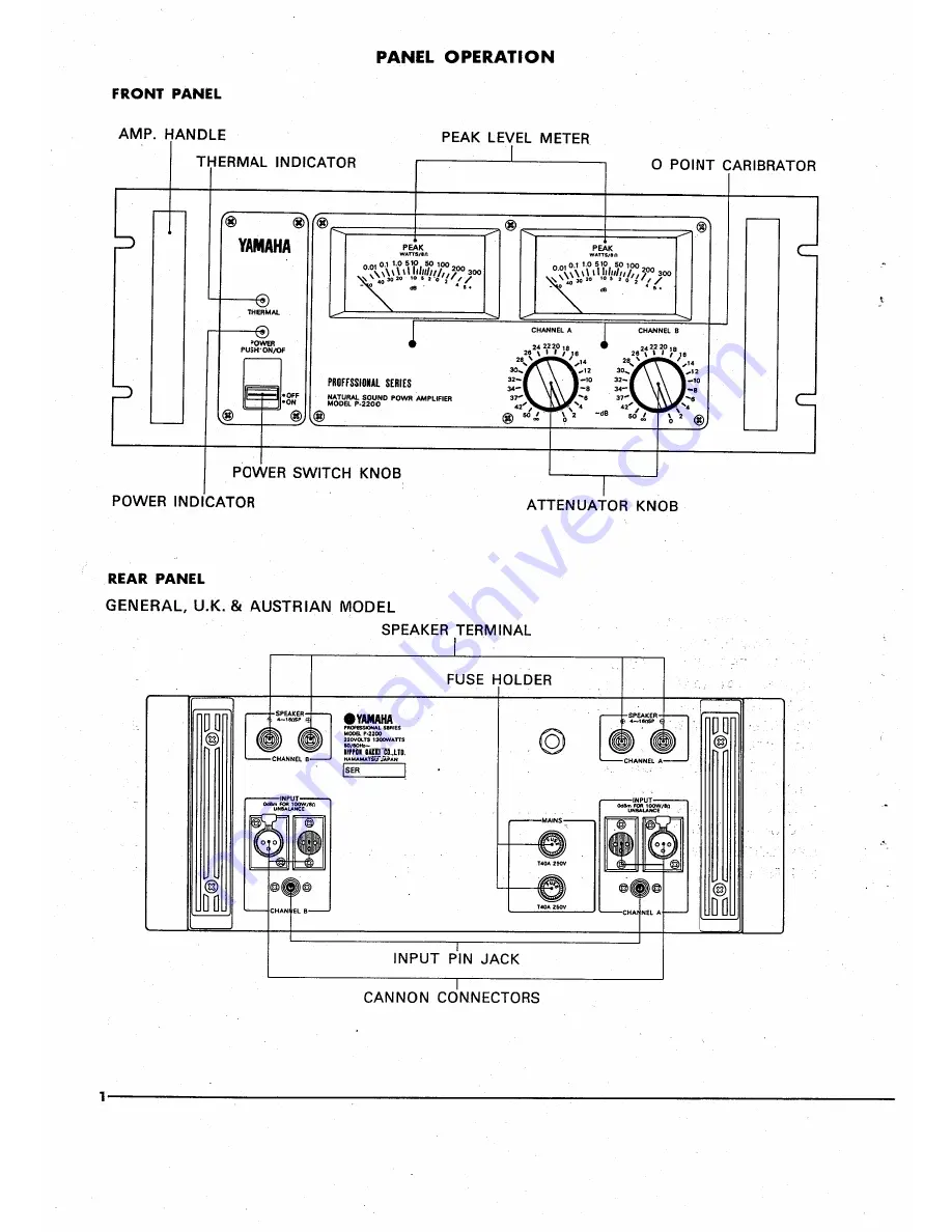 Yamaha P-2200 Service Manual Download Page 4