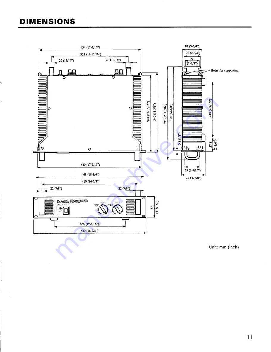 Yamaha P2160 Скачать руководство пользователя страница 12