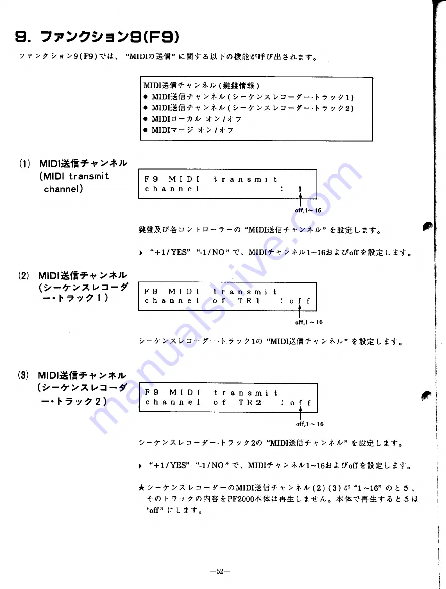 Yamaha PF2000 (Japanese) Owner'S Manual Download Page 53