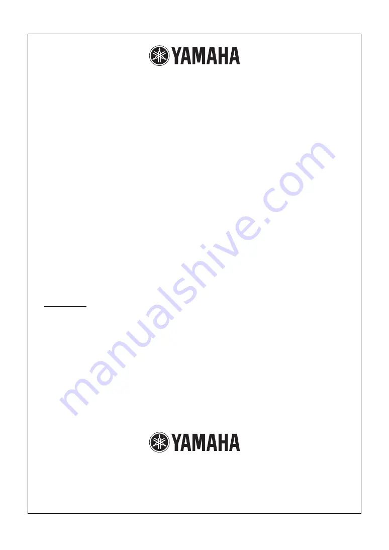 Yamaha piaggero NP-11 Owner'S Manual Download Page 26