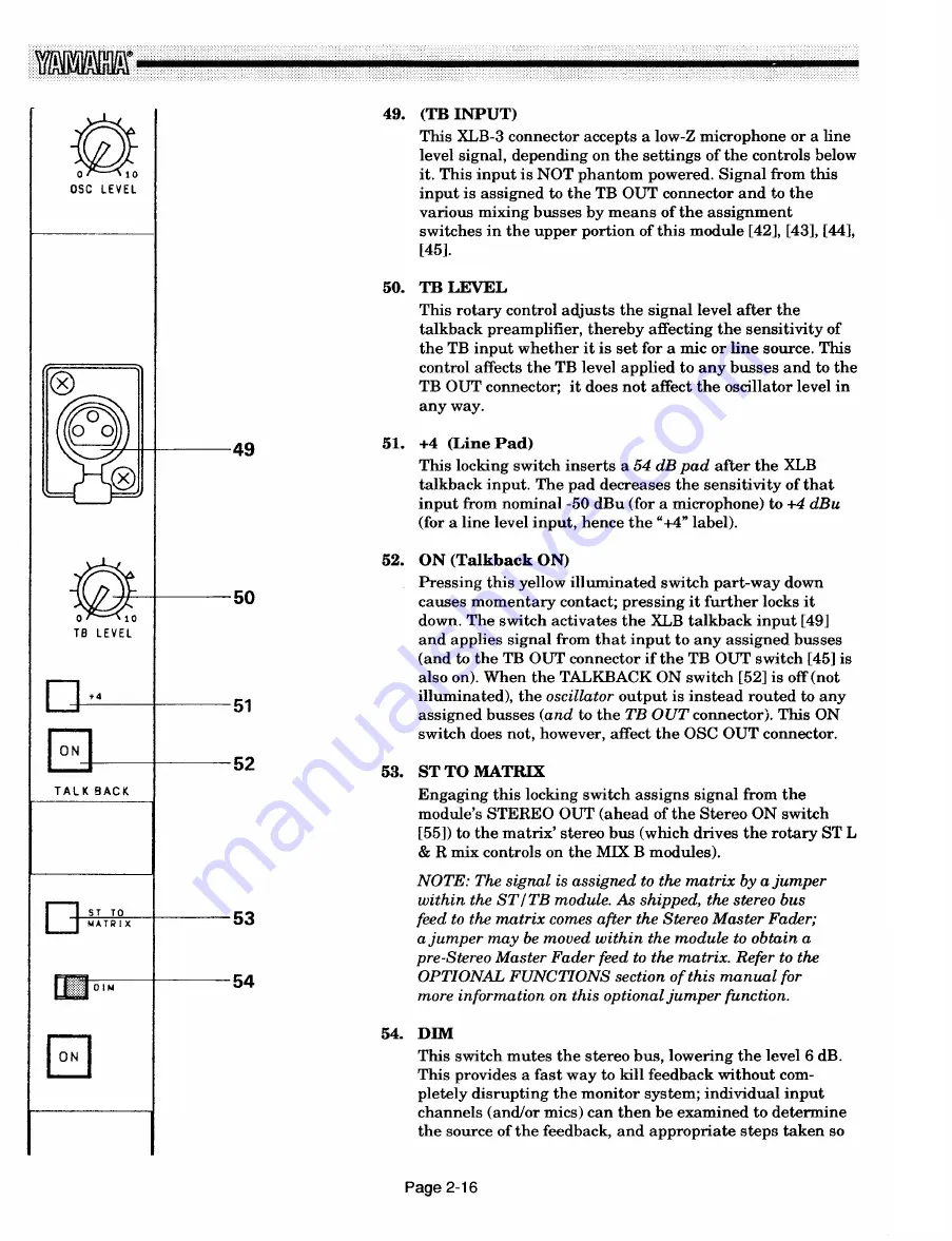 Yamaha PM2800M Operating Manual Download Page 25