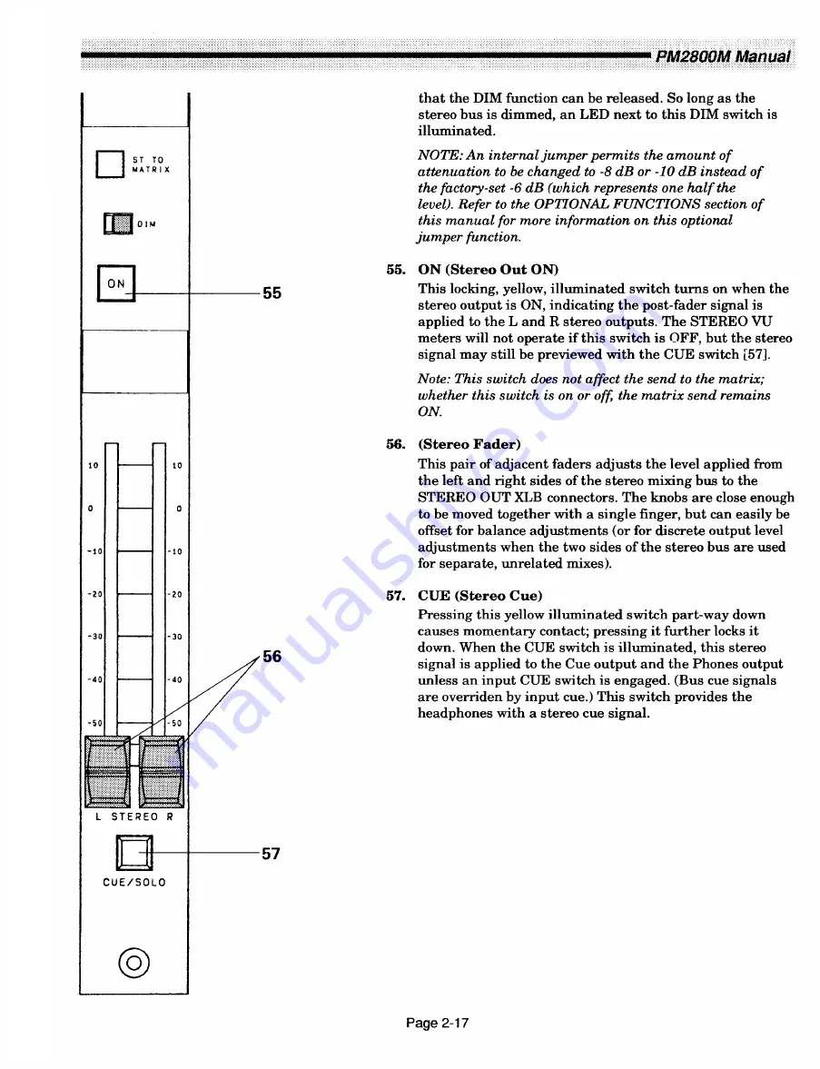 Yamaha PM2800M Operating Manual Download Page 26