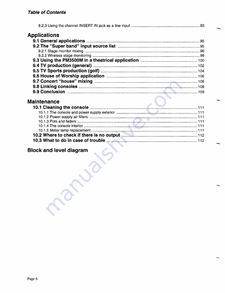 Yamaha PM3500M Operating Manual Download Page 8