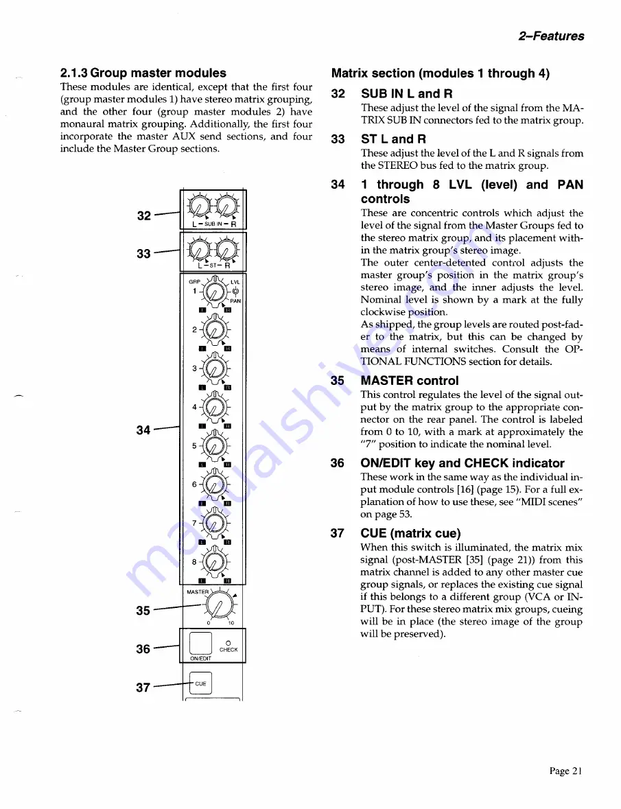 Yamaha PM3500M Operating Manual Download Page 23